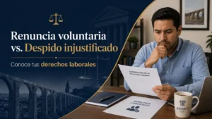 Renuncia voluntaria vs. Despido injustificado: Conoce tus derechos laborales